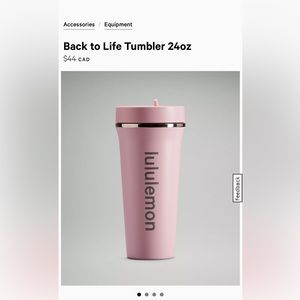 Lululemon Back to Life Tumbler 24oz